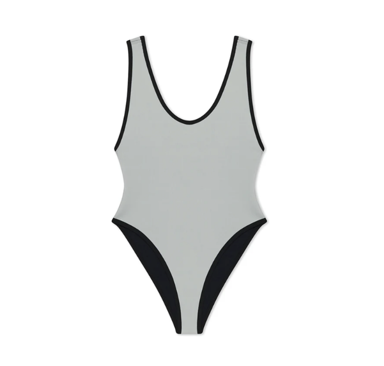 Dos Gardenias neoprene one-piece swimsuit