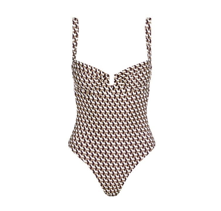 Monday Swimwear geometric print one-piece swimsuit