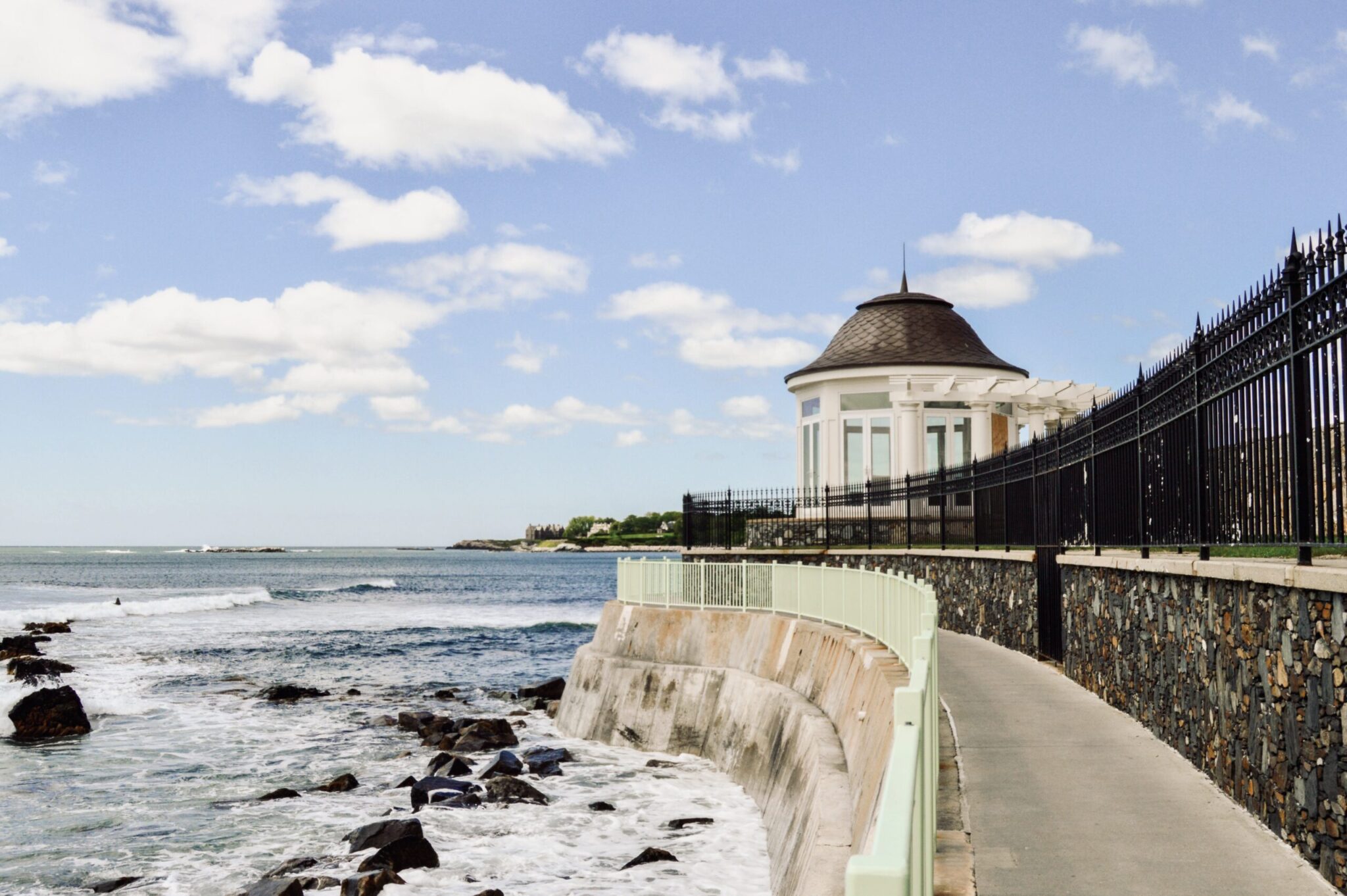 Image 2 - The Wake Edit Newport Cliff Walk overlooking the Atlantic Ocean in Rhode Island